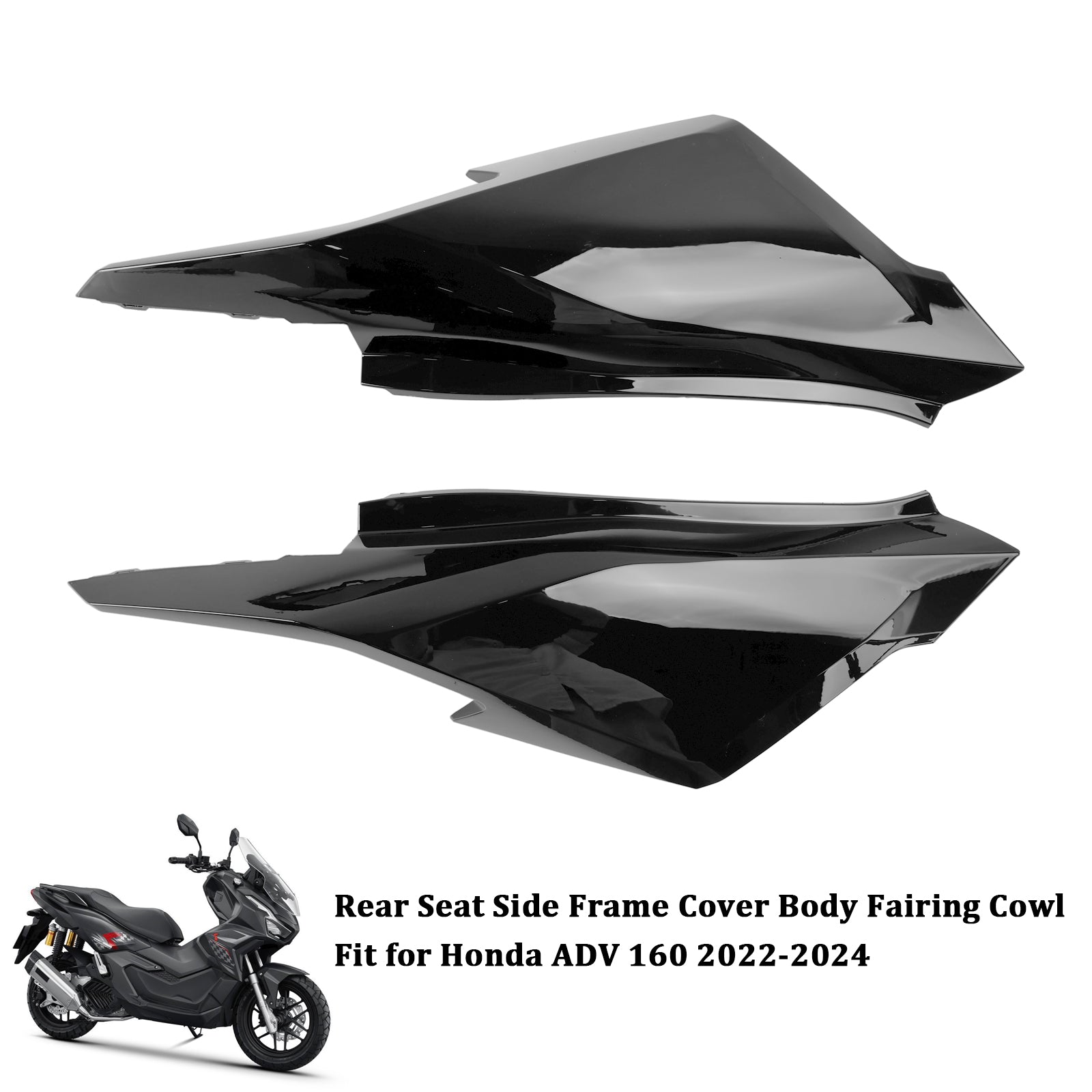 23-24 Honda ADV 160 Rear Seat Side Frame Cover Body Fairing Cowl