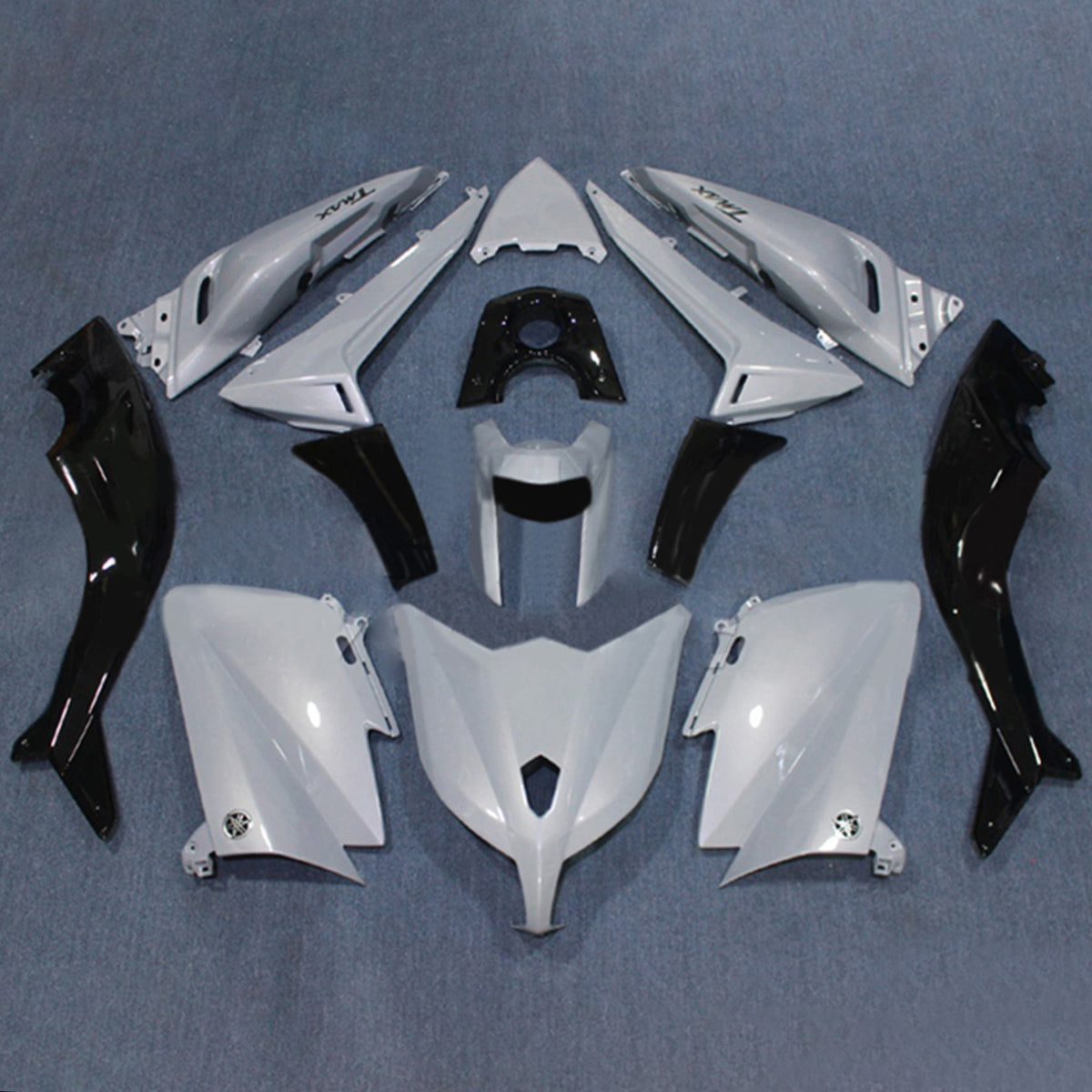 Amotopart 2012-2014 T-Max TMAX530 Yamaha Pearl White Fairing Kit