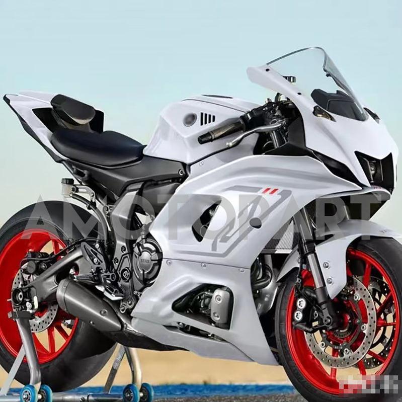 Amotopart 2021-2025 Yamaha YZF-R7 White Fairing Kit