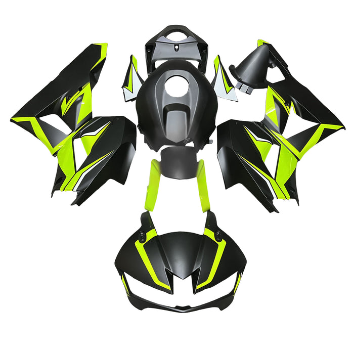 Amotopart 13-26 US ver. & 13-23 European ver. Honda CBR600RR Matte Black Green Fairing Kit