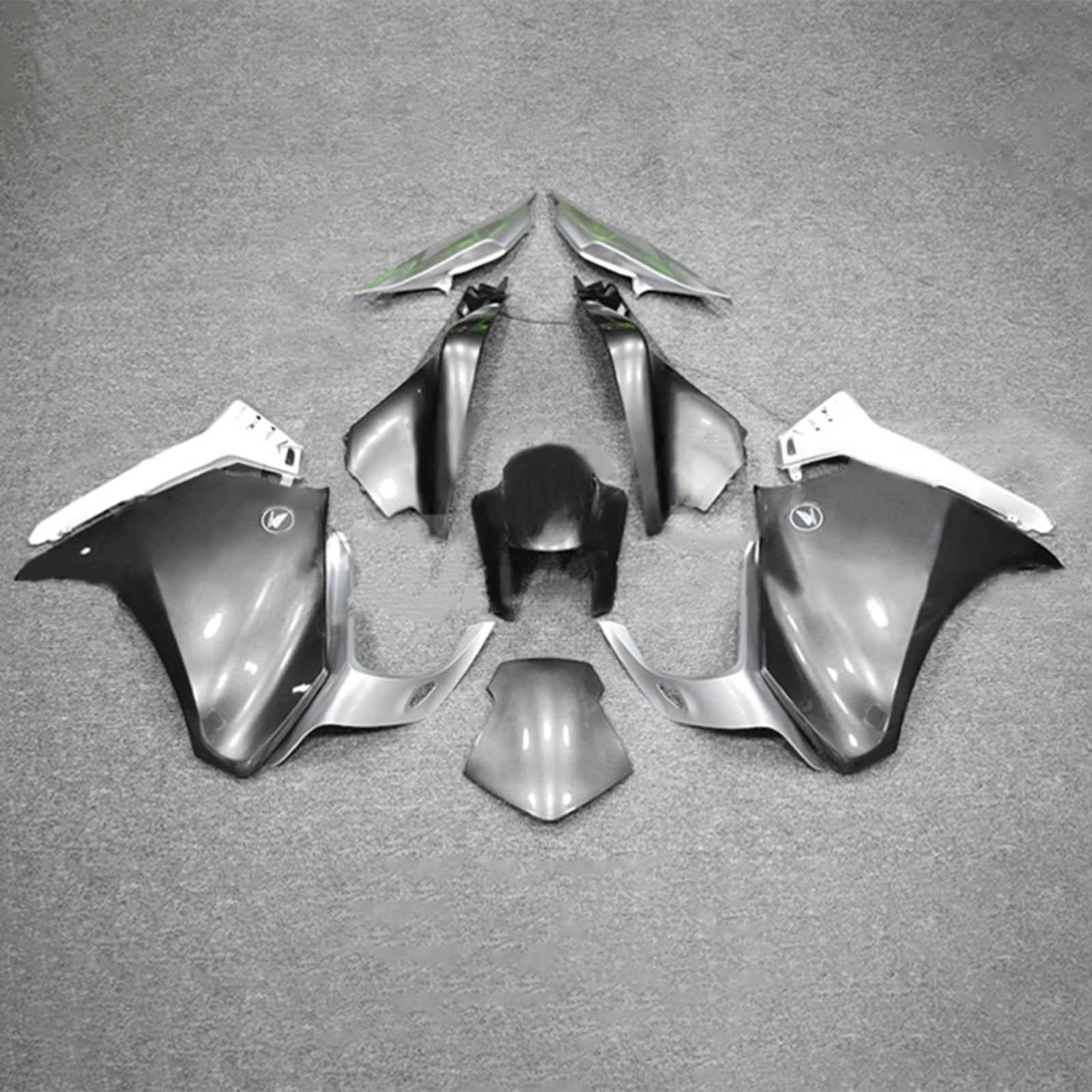 Amotopart 2010-2013 VFR1200 Honda Kit de carenado gris y blanco