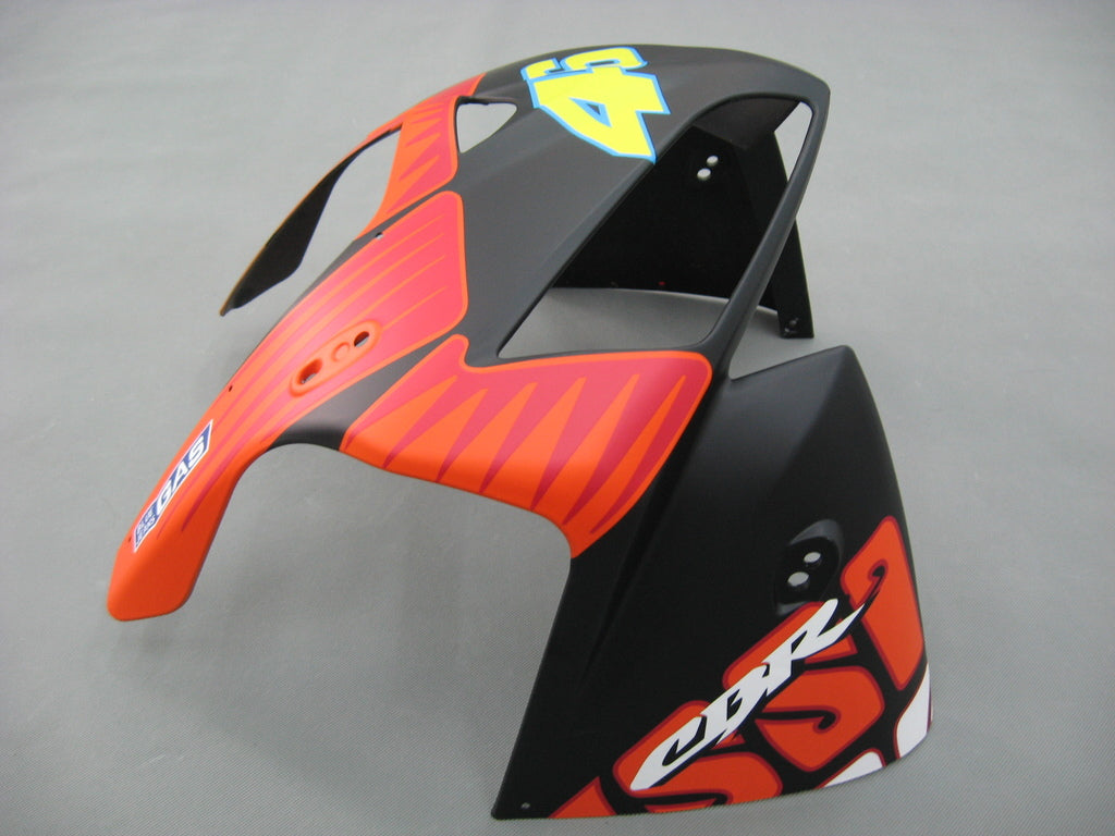 Amotopart 2005-2006 Honda CBR600RR Kit de carénage noir mat avec logos rouges