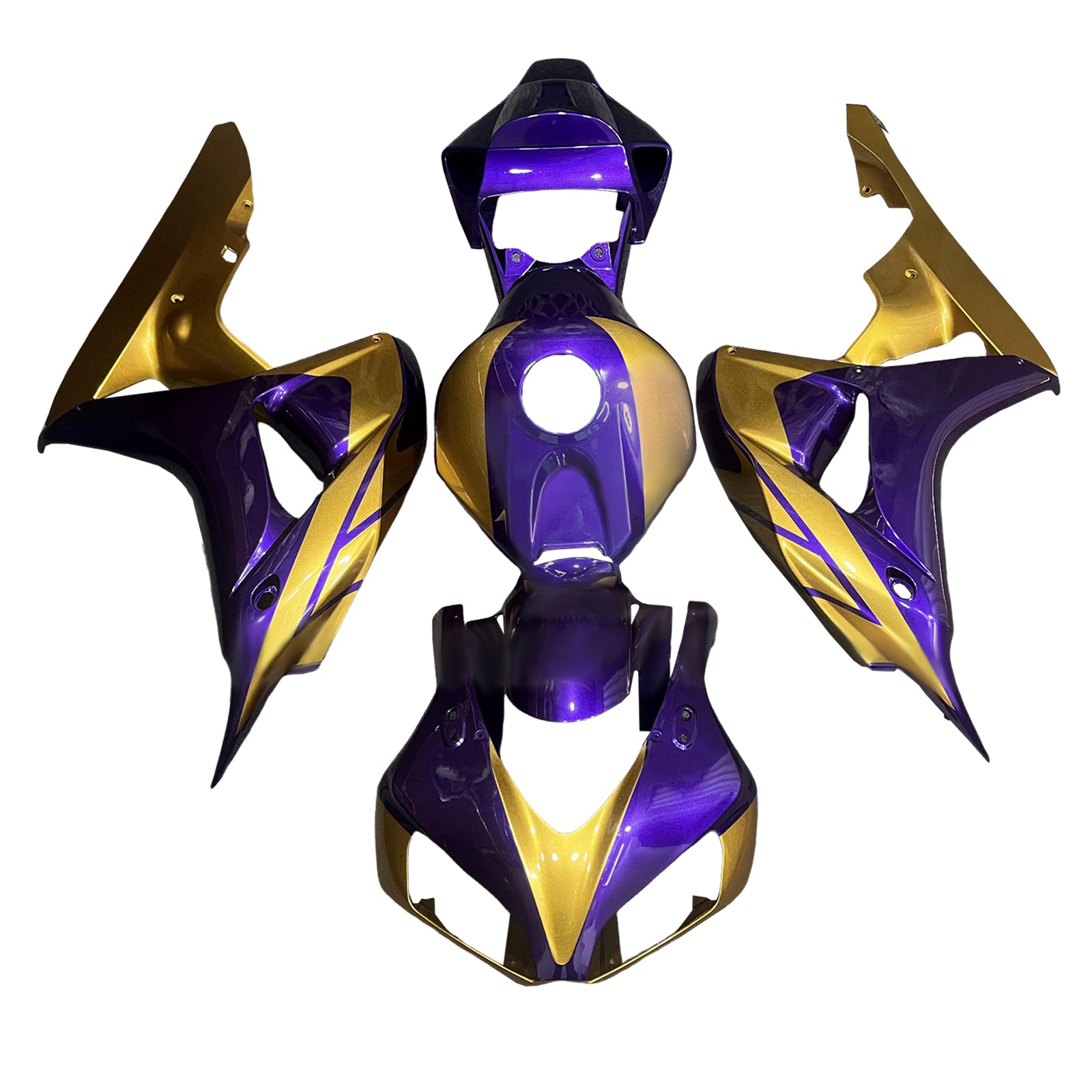 Amotopart 2006-2007 Honda CBR1000RR Purple Gold Fairring Kit