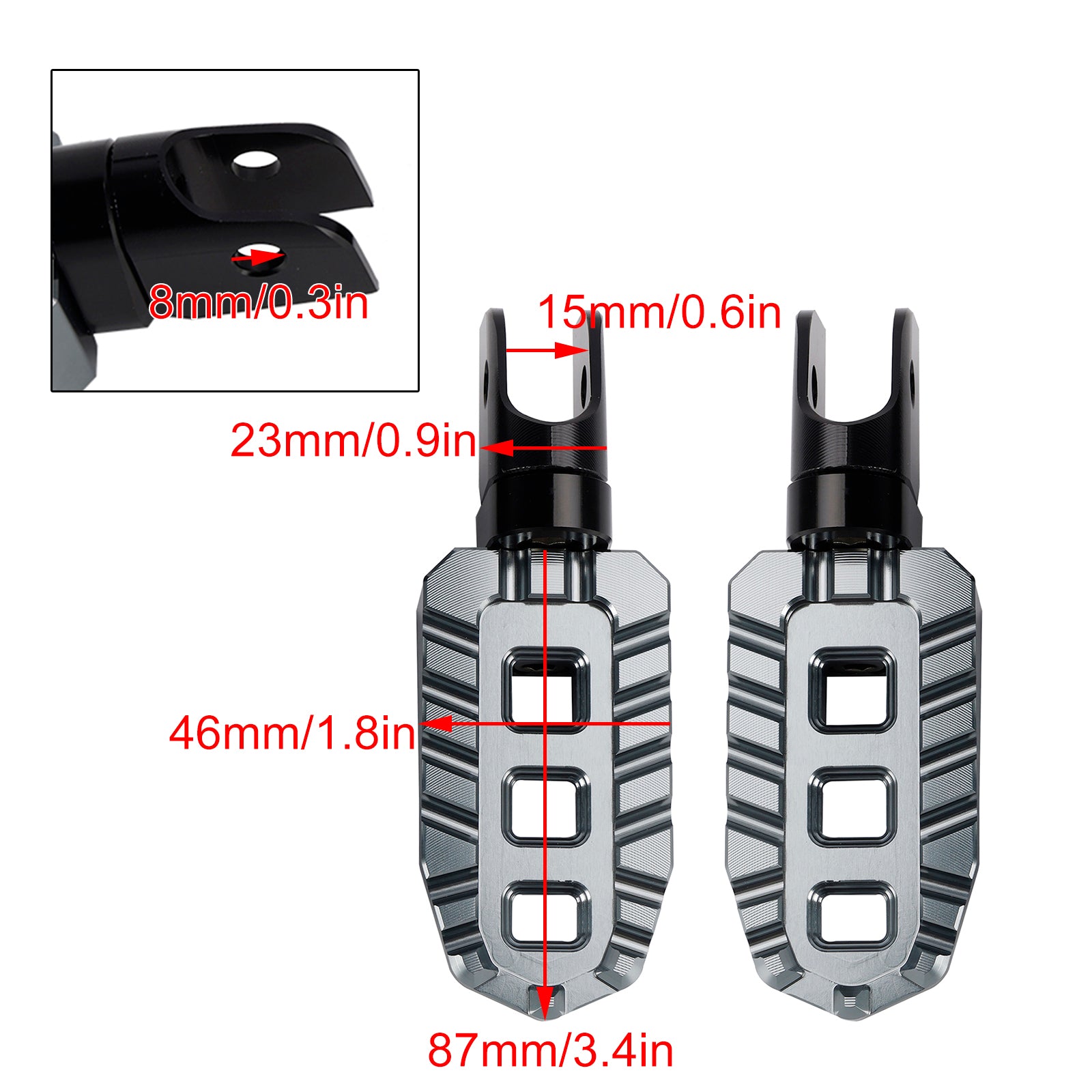 2023-2024 BMW R1300GS F900GS F800GS S1000XR Front Footrosts Foot Pegs