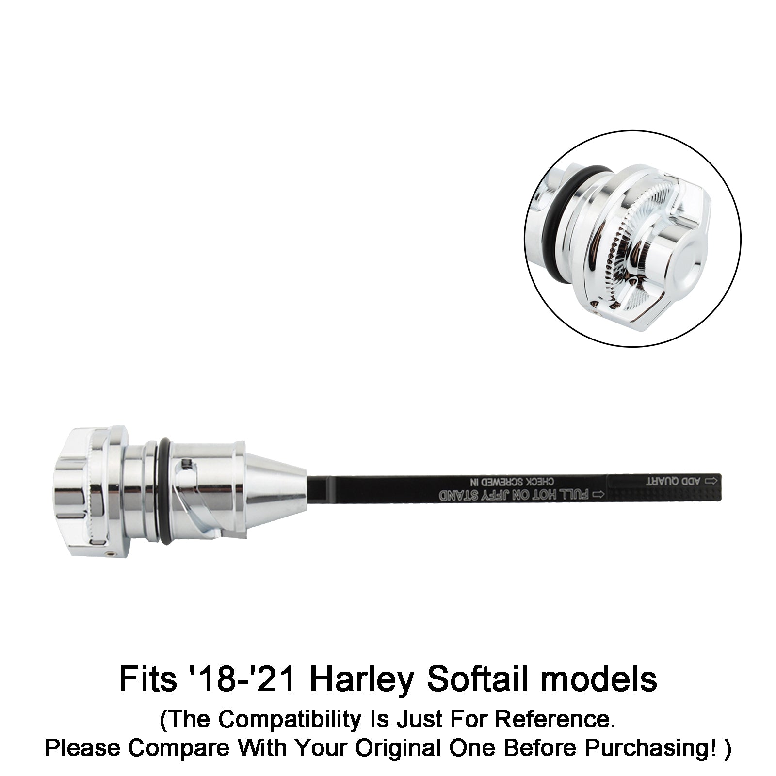 18-22 Softail Breakout Fat Boy 114 Street Bob Ölmessstab Tankdeckel Stecker