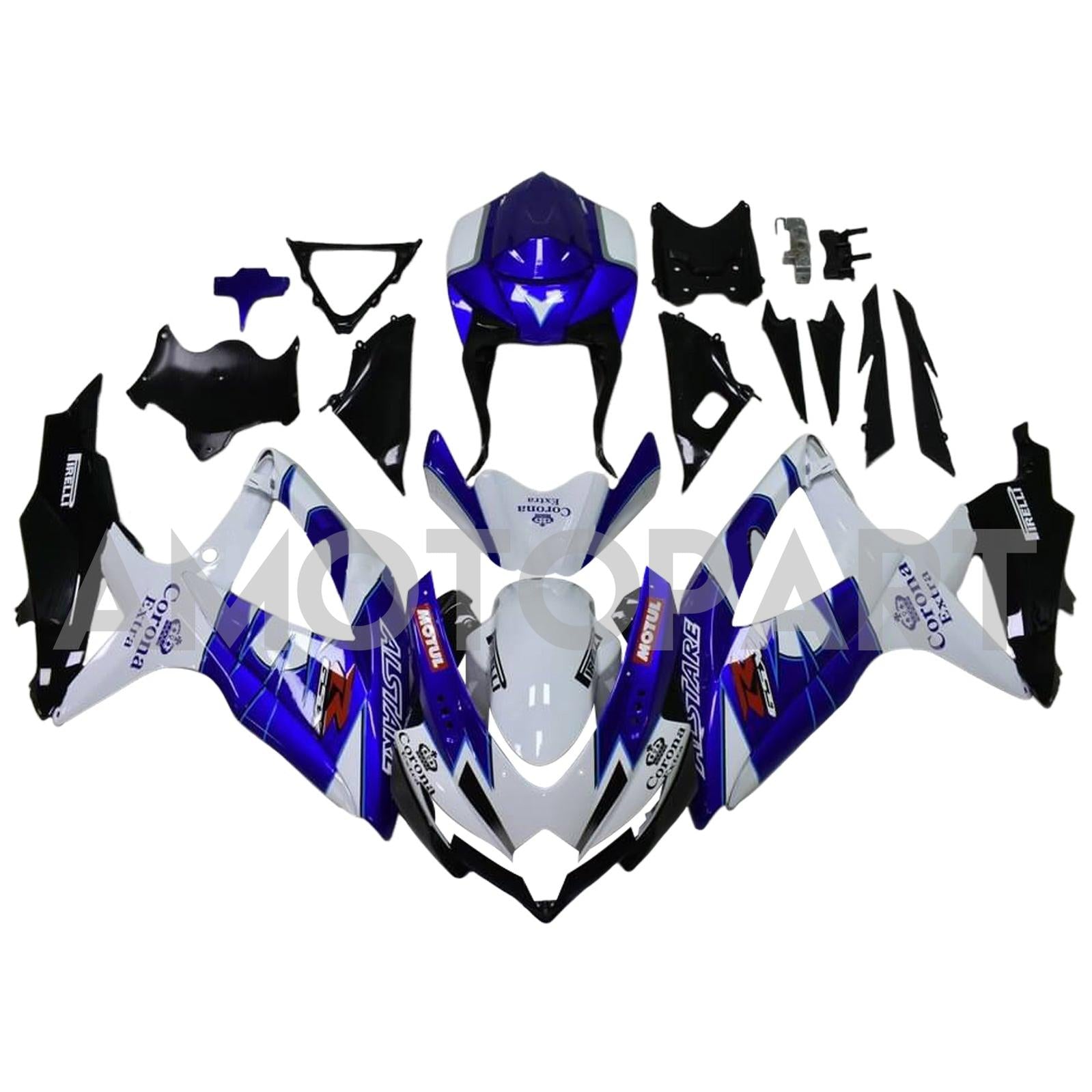 Amotopart 2008-2010 Suzuki GSXR 600/750 Collection de kit de carénage