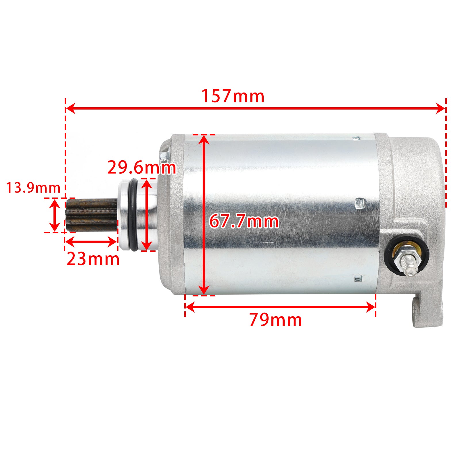 Odes 800 & 1000 Utv Atv Starter Motor  21040109100 21040500801 21040109114