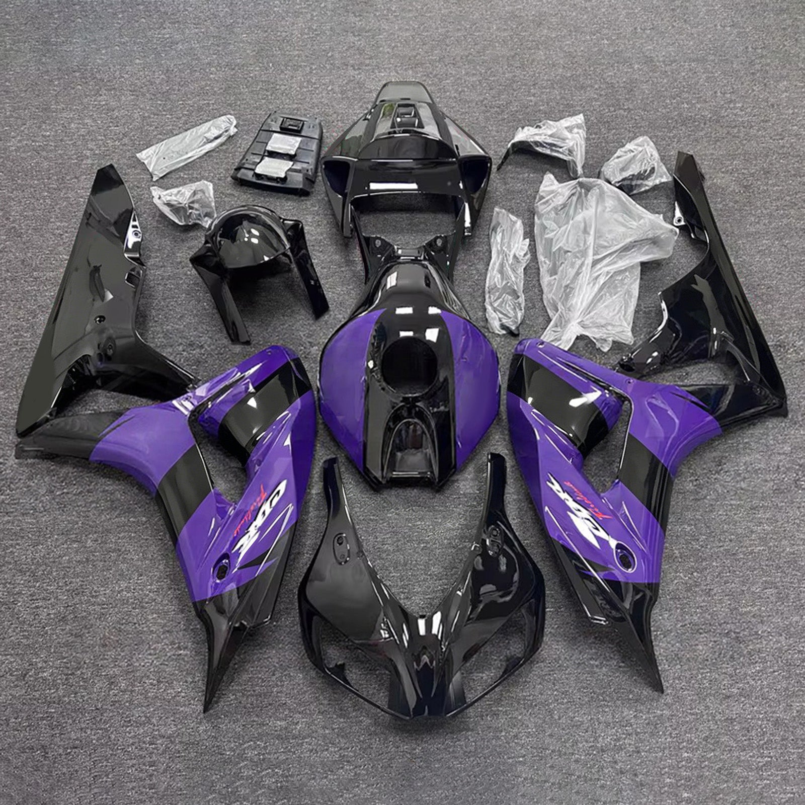 Amotopart 2006-2007 Honda CBR1000RR Purple Black Fairing Kit