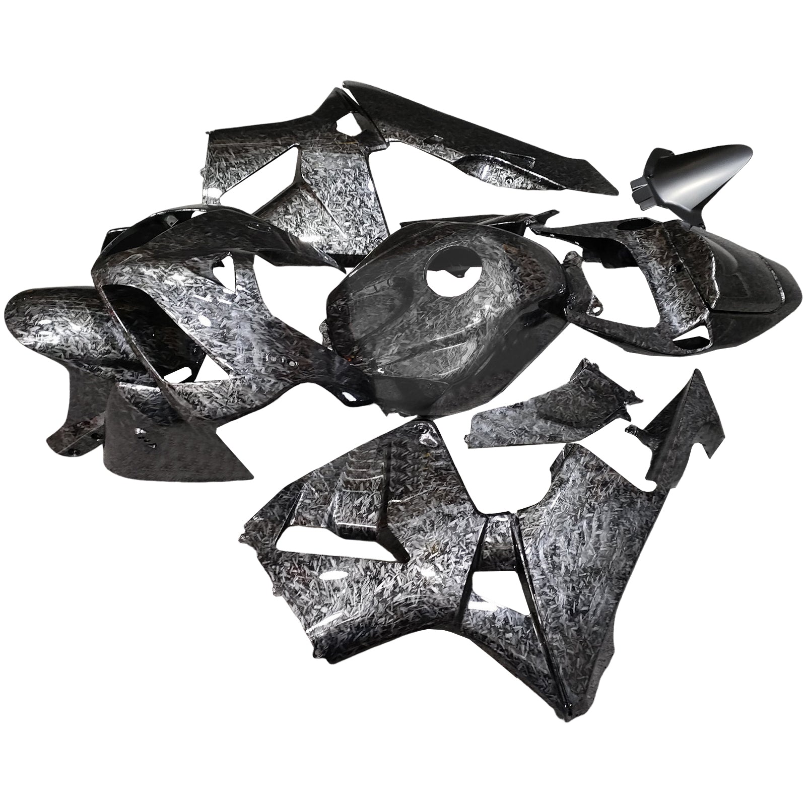 Amotopart 2005-2006 Honda CBR600RR Forged Carbon Fiber Patterns Fairing Kit