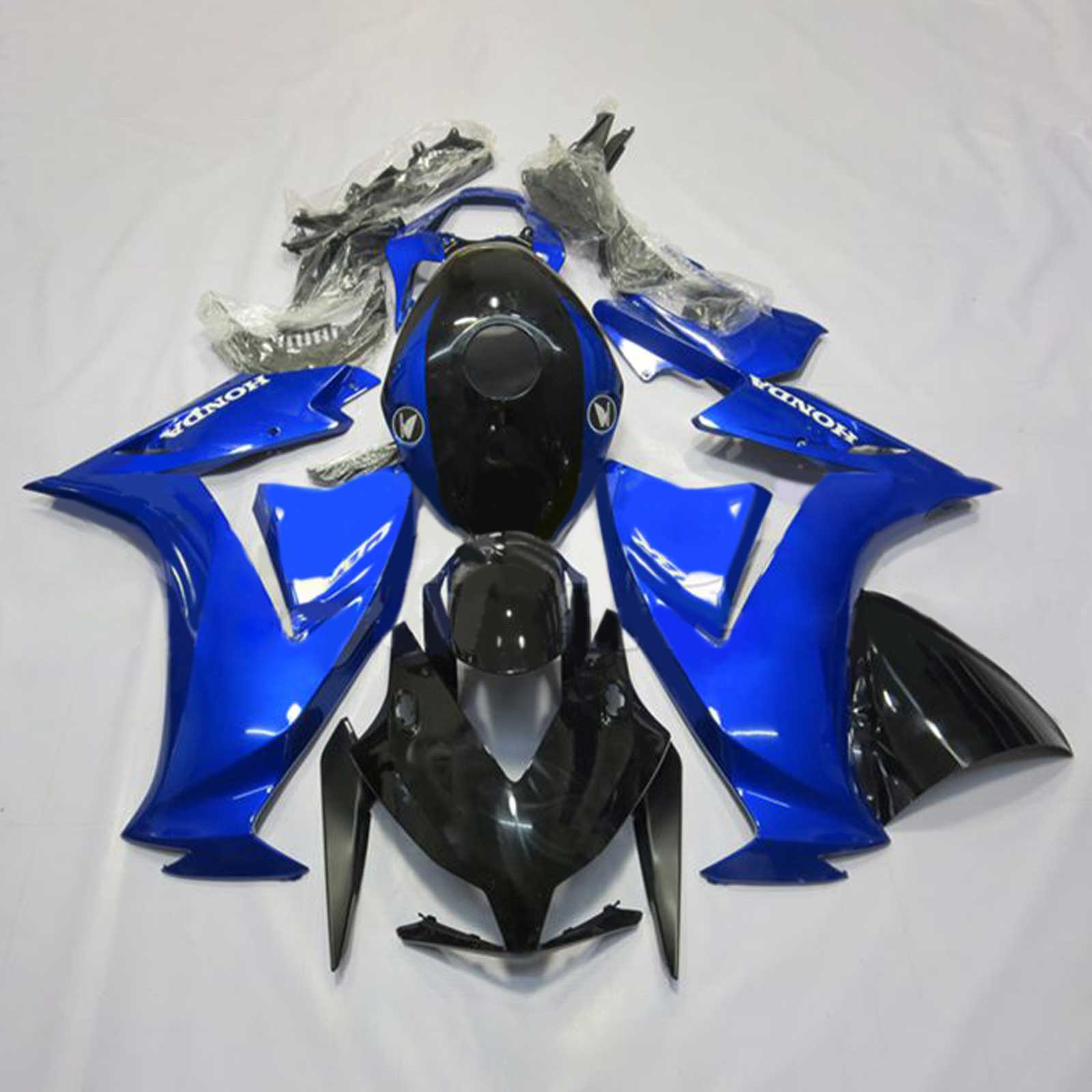 Amotopart 2012-2016 CBR1000RR Honda Kit de carenado azul y negro