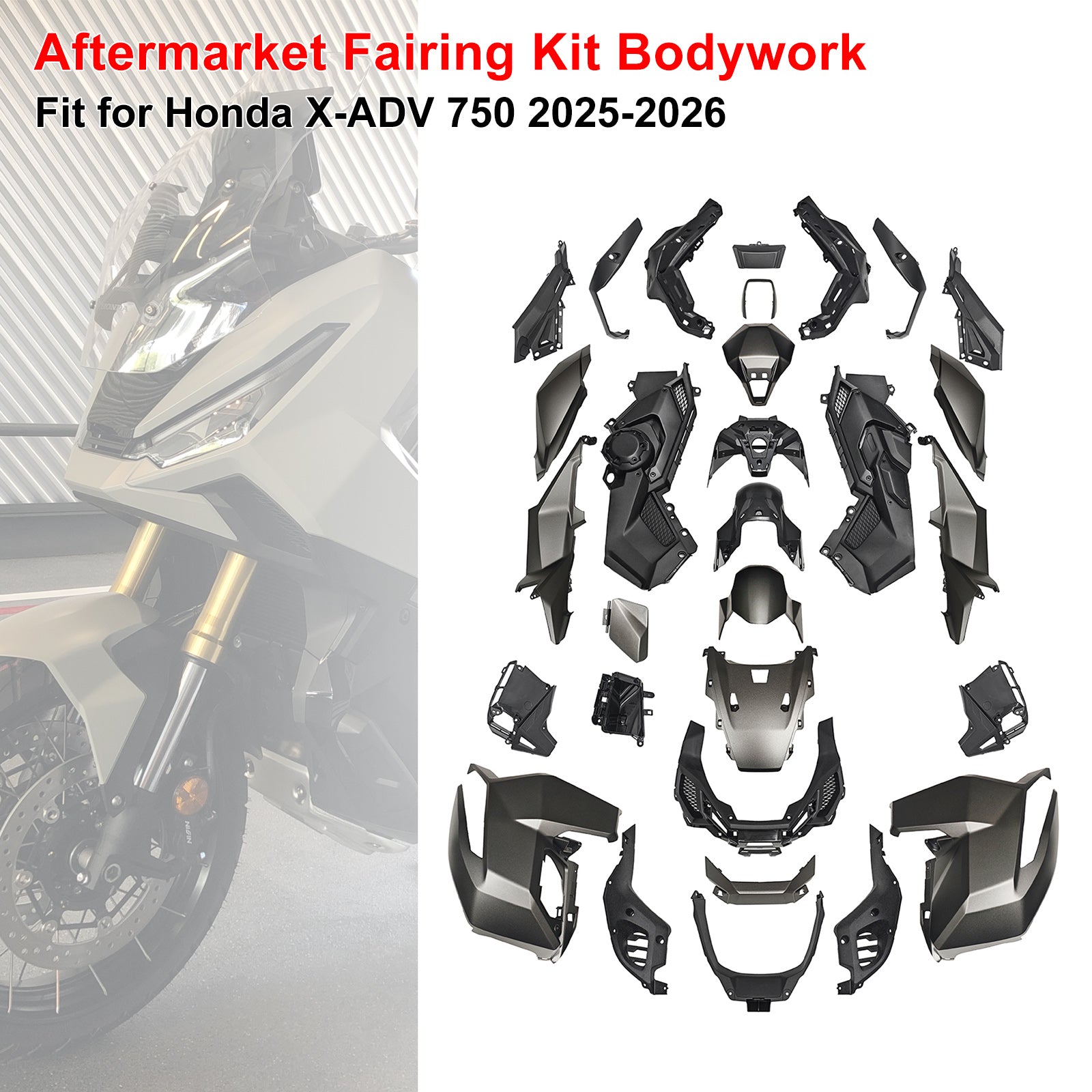 Amotopart 2025-2026 Honda X-ADV 750 Collection de kits de carénage