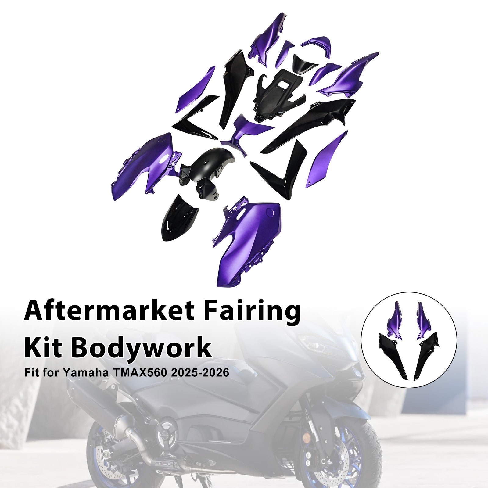Amotopart 2025-2026 Yamaha TMAX560 Fairing Kit Collection