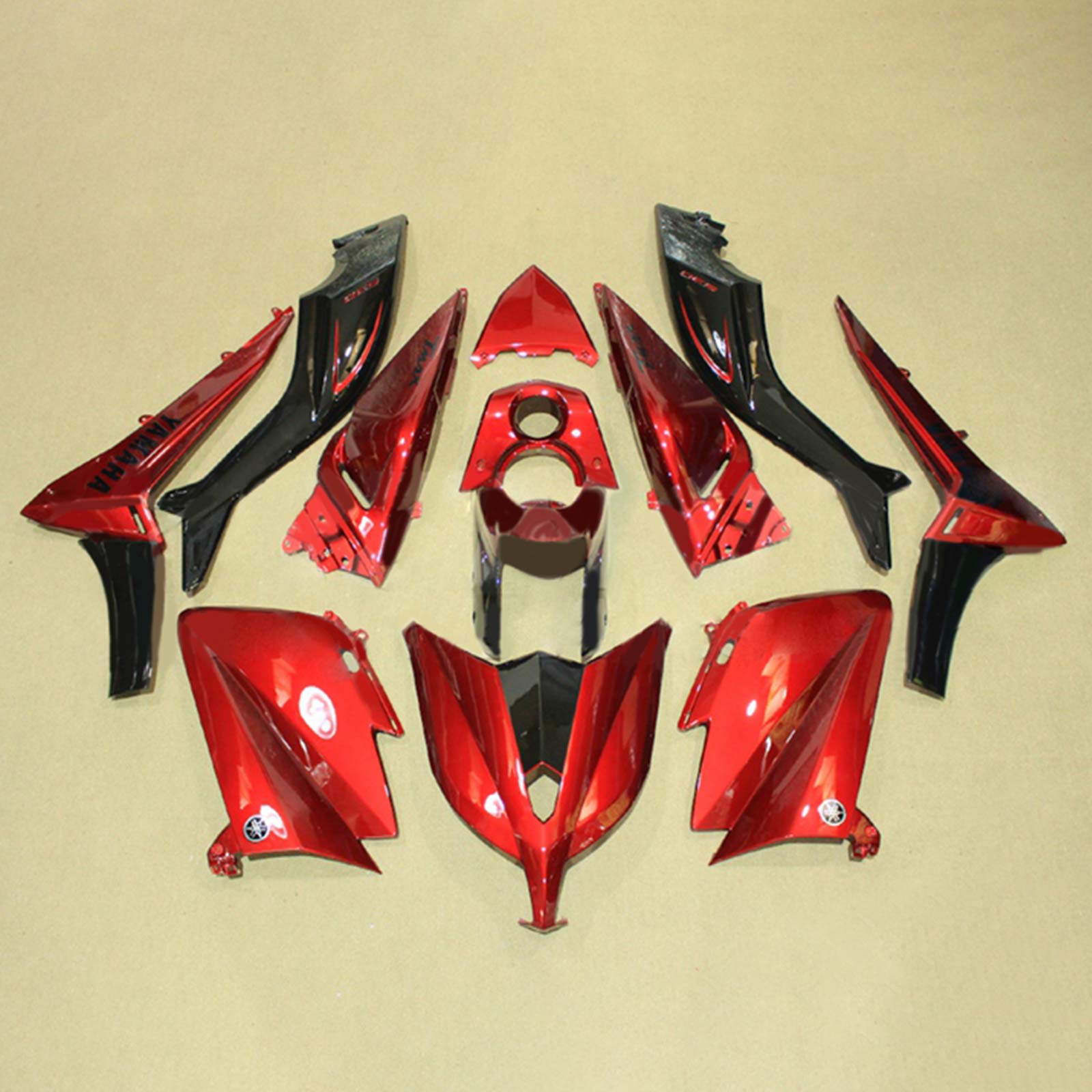 Amotopart 2012-2014 TMax TMAX 530 Yamaha Rouge et kit de carénage