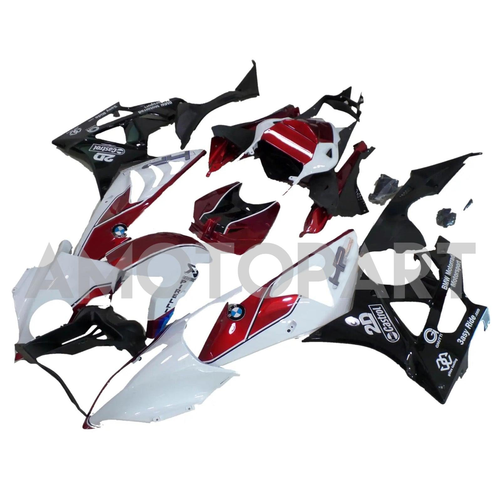 AmotOPart BMW S1000RR 2009-2014 Witte en rode stijl1 Koopkit