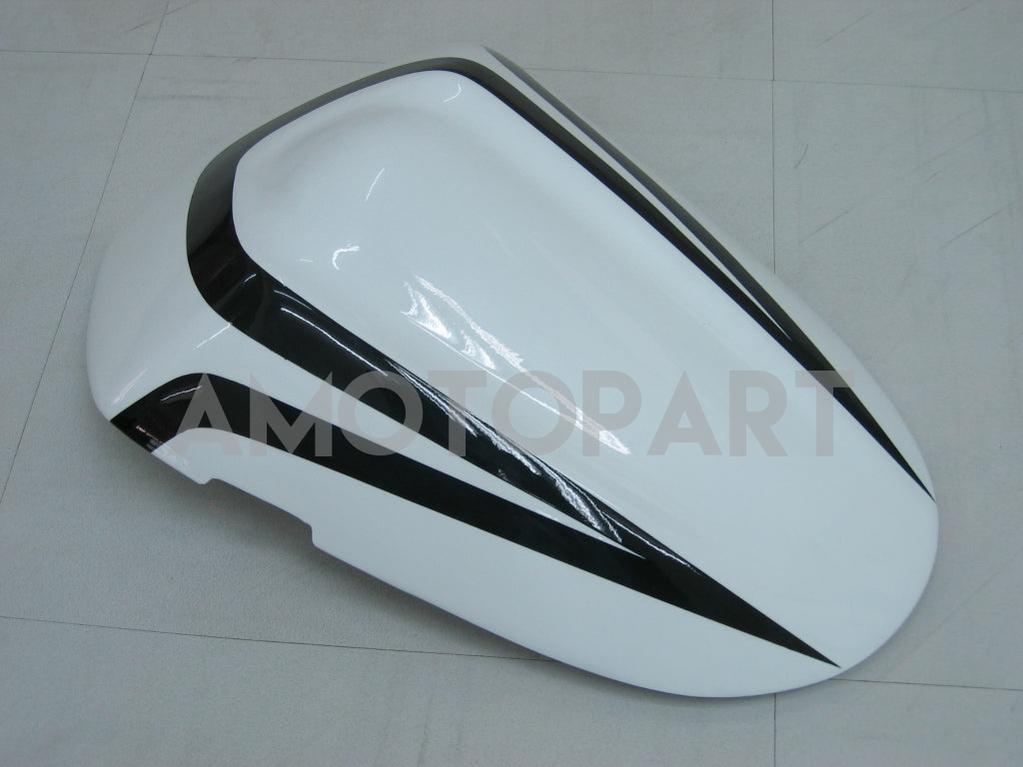 Amotopart 2005-2006 Suzuki GSXR1000 K5 Weiß mit schwarzem Streifenverkleidungskit