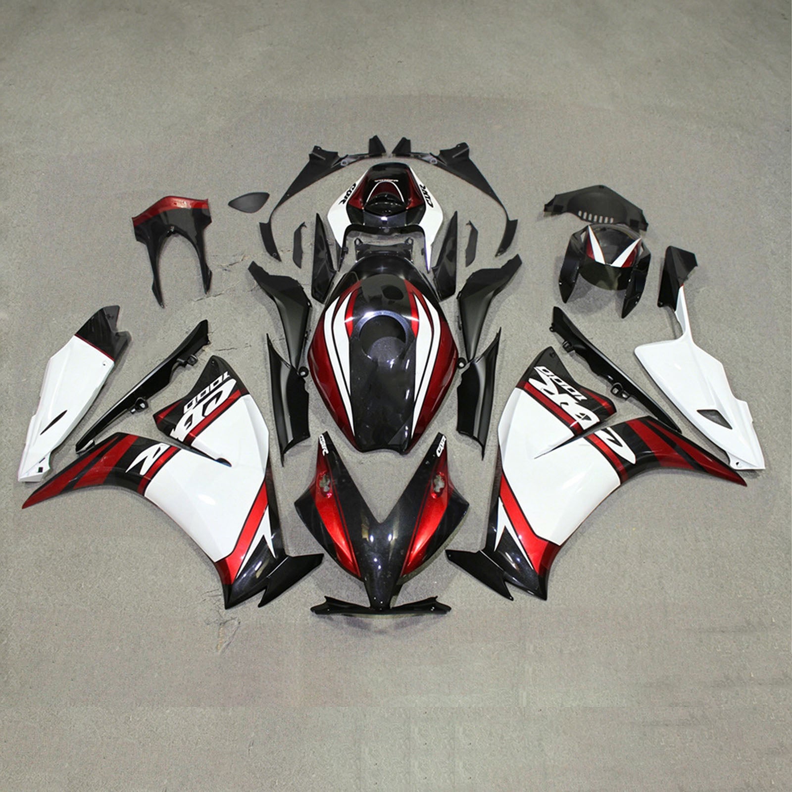 Amotopart 2012-2016 Honda CBR1000RR White/Black/Red Fairing Kit