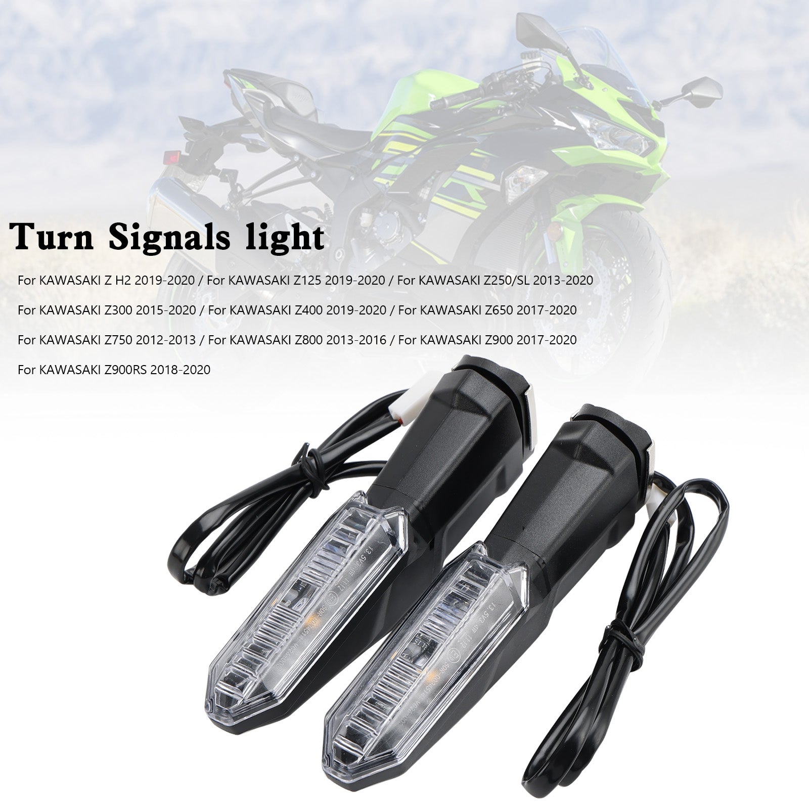 Turn Signals light For Kawasaki Z125 Z250 Z400 Z650 Z750 Z800 Z900