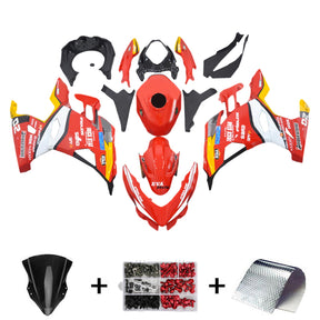 Amotopart 2018-2024 Kawasaki EX400 Ninja400 Red&Orange Fairing Kit