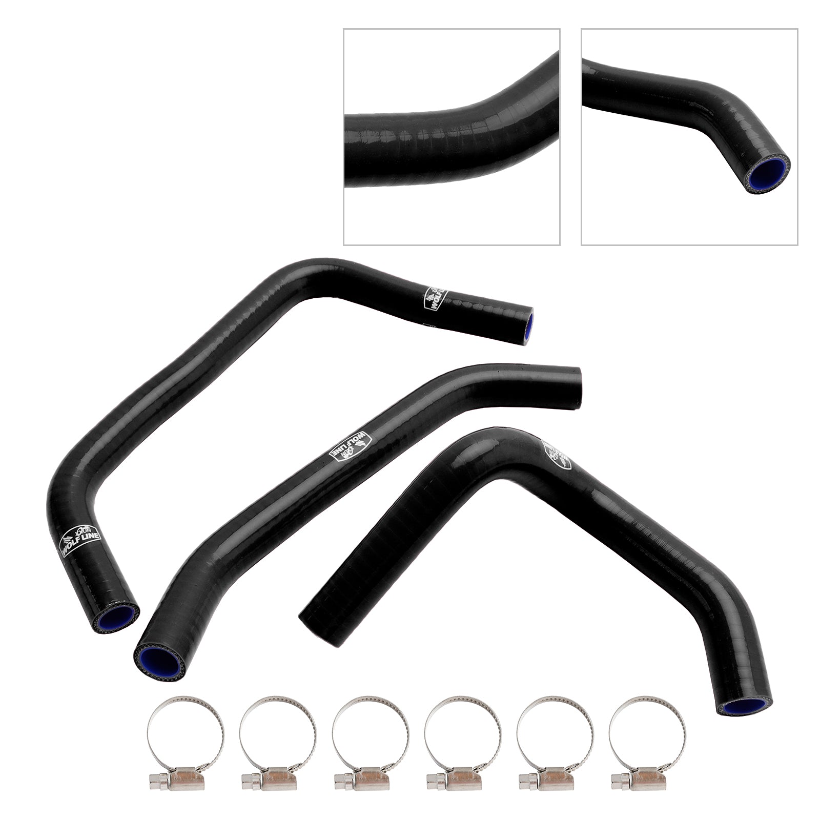 23-24 Kawasaki ZX4R ZX-4RR Silicone Radiator Coolant Hose Kit