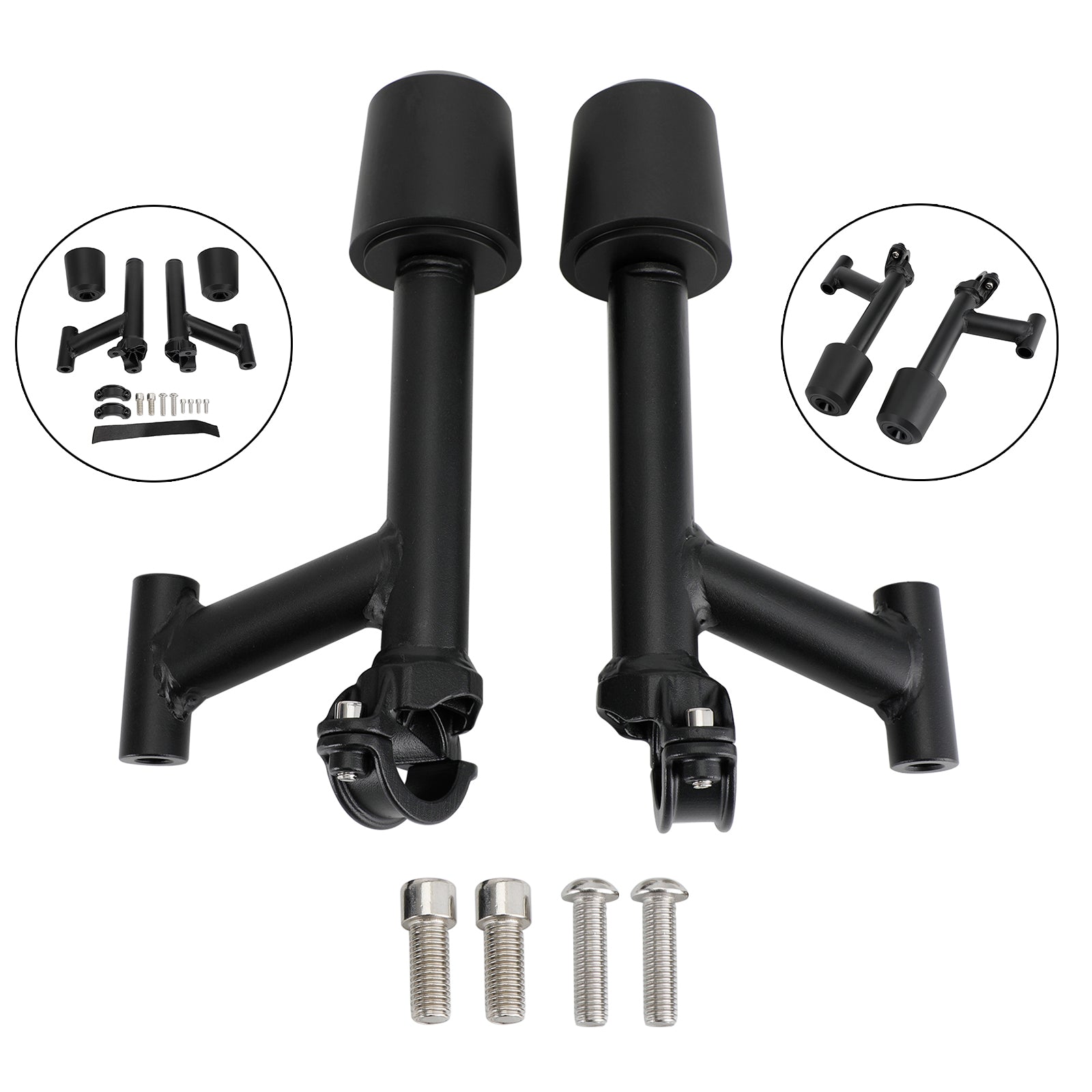 Aluminum Frame Crash Sliders Protection Black Fit For Rc390 Rc 390 2022-2023