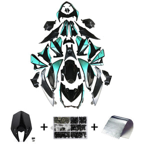 Amotopart 2013-2018 Kawasaki Z800 Black Light Blue Fairing Kit