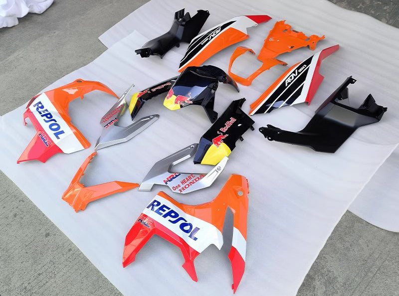 Amotopart 2022-2024 Honda ADV160 Black White Orange Fairing Kit