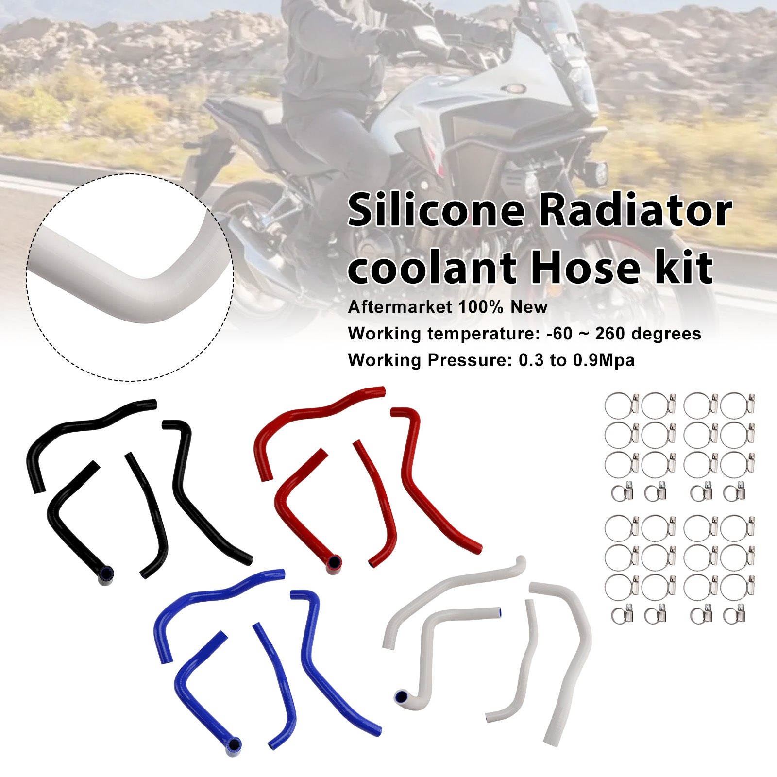Honda NX400 NX500 CB500 CB500F/X/R Silicone Radiator coolant Hose