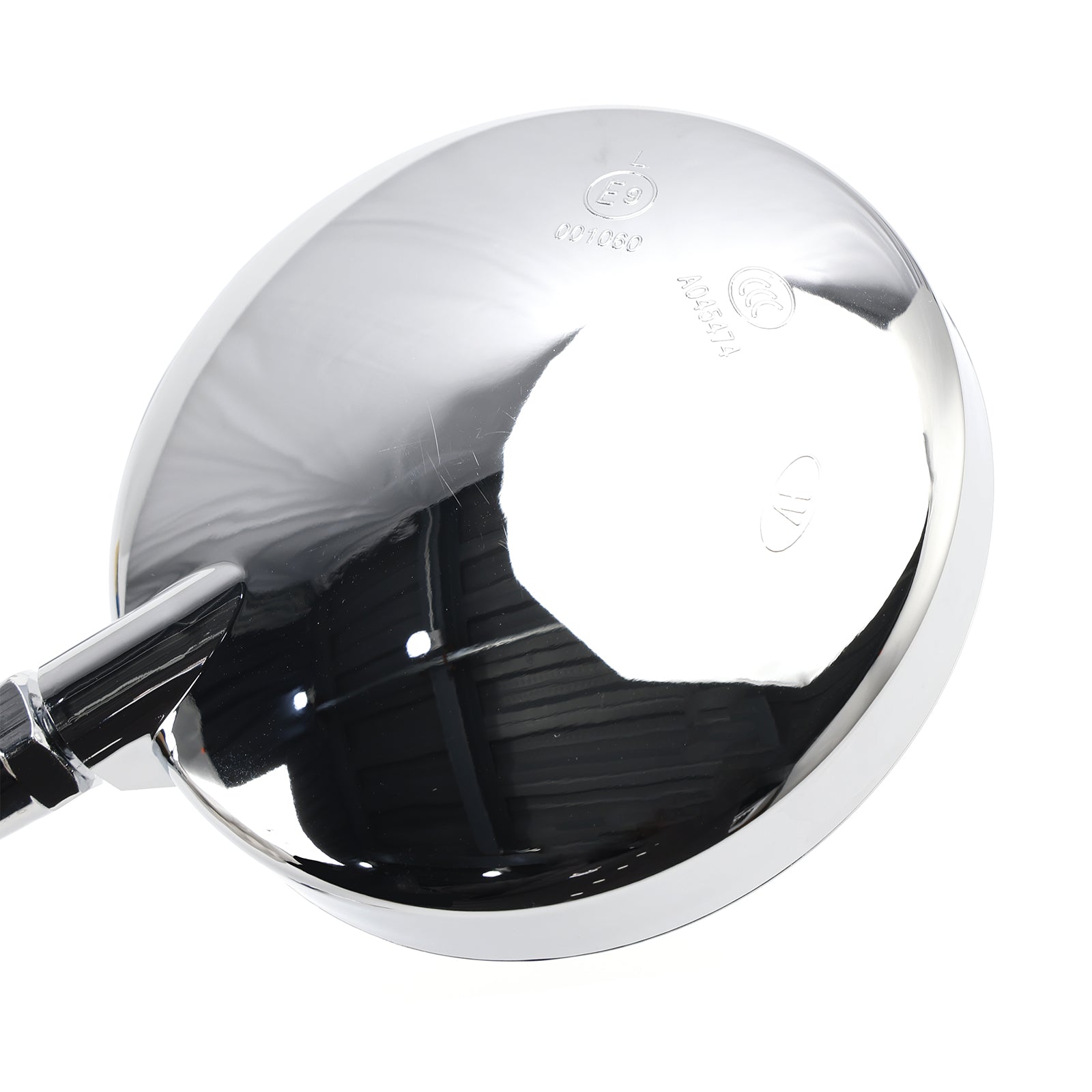 Set of 2 Universal Chrome Round Mirrors - 10MM With Long & Short Stem For Suzuki