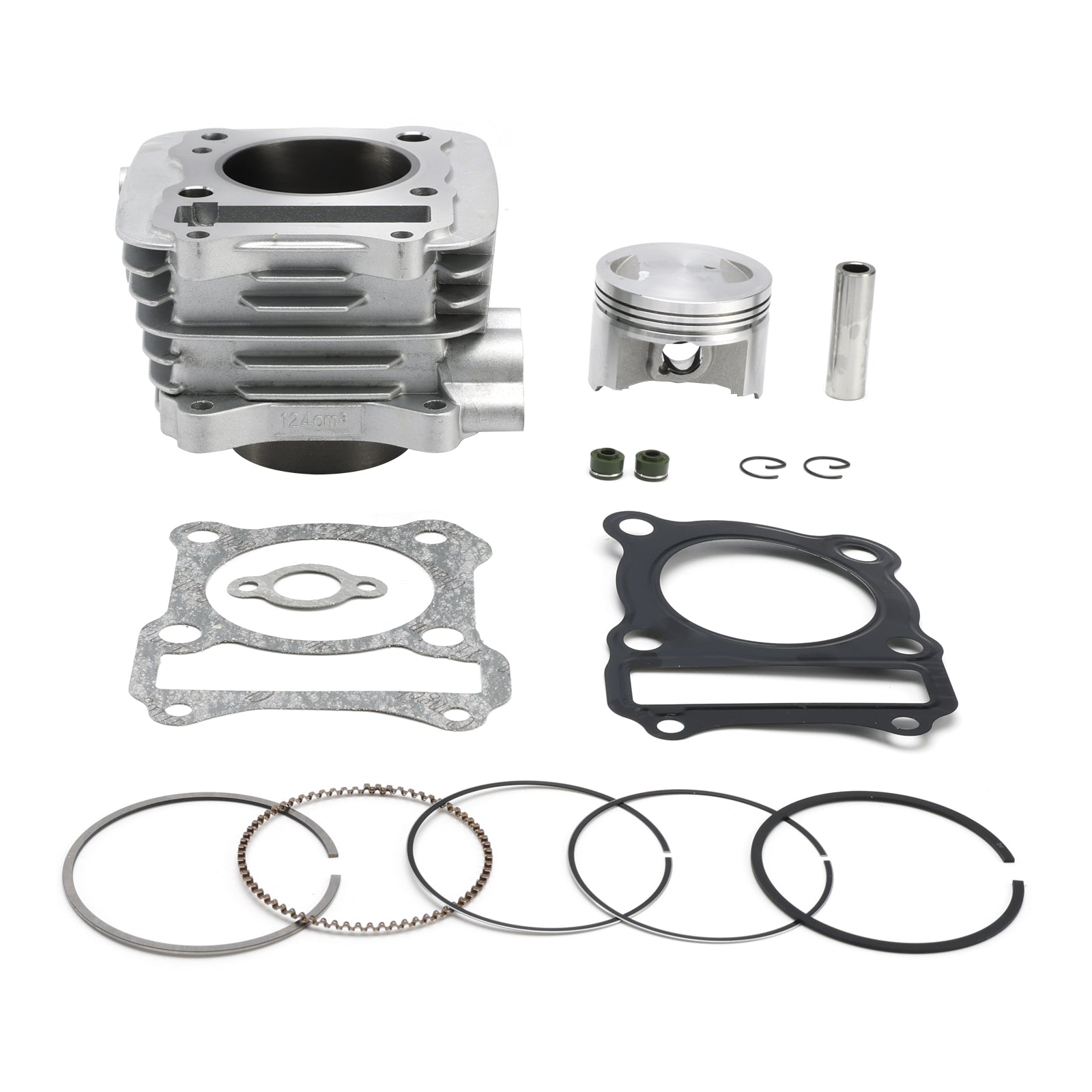 Cilindro Suzuki EN125 GS125 GZ125 DR125 150cc con kit guarnizioni pistone piatto SLS