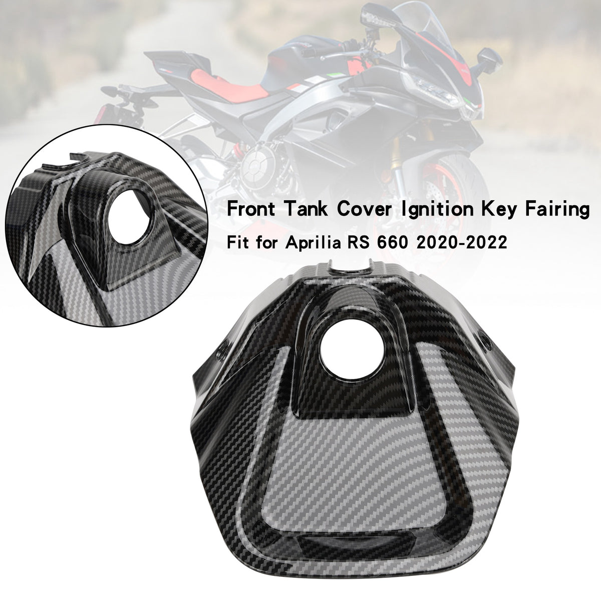 Carbon Front Tank Cover Ignition Key Fairing for Aprilia RS 660 2020-2022