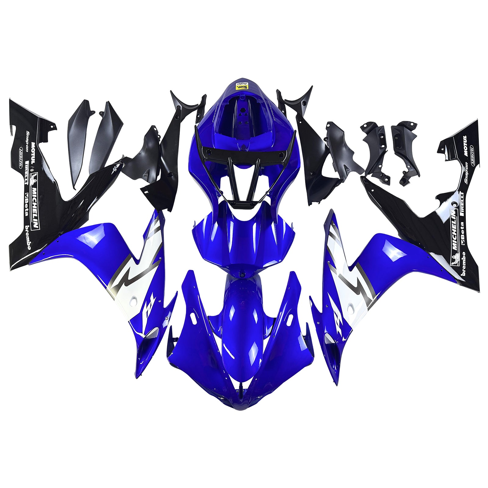 Amotopart 2004-2006 Yamaha YZF 1000 R1 Blue White Black Fairing Kit