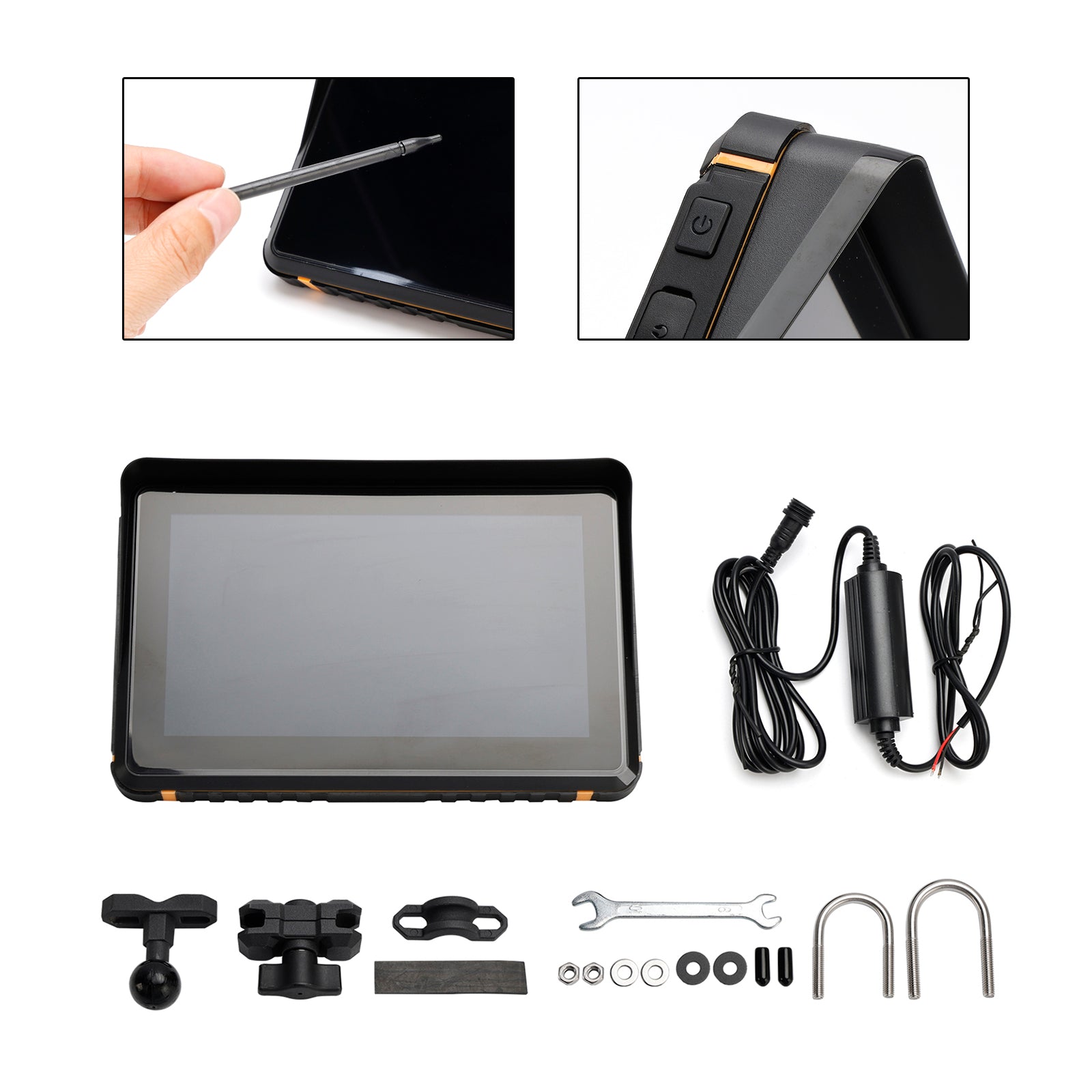 Scooter Motorcycles Wireless Gps Carplay 1080P Recorder 7" Universal