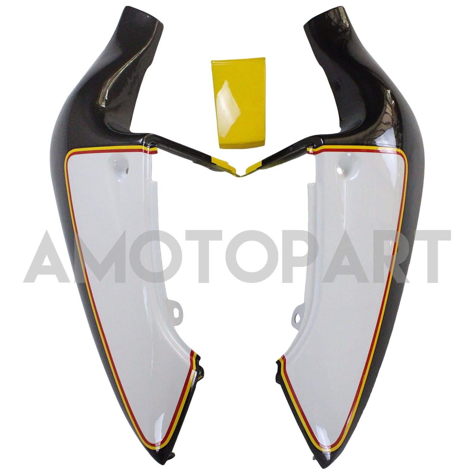 Amotopart Suzuki 1996-2000 GSXR600 & 1996-1999 GSXR750 Black White Fairing Kit
