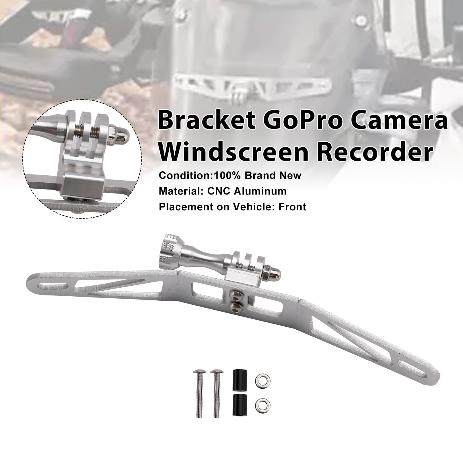BMW R1300GS S1000XR F900XR F850GS Bracket GoPro Camera Windscreen