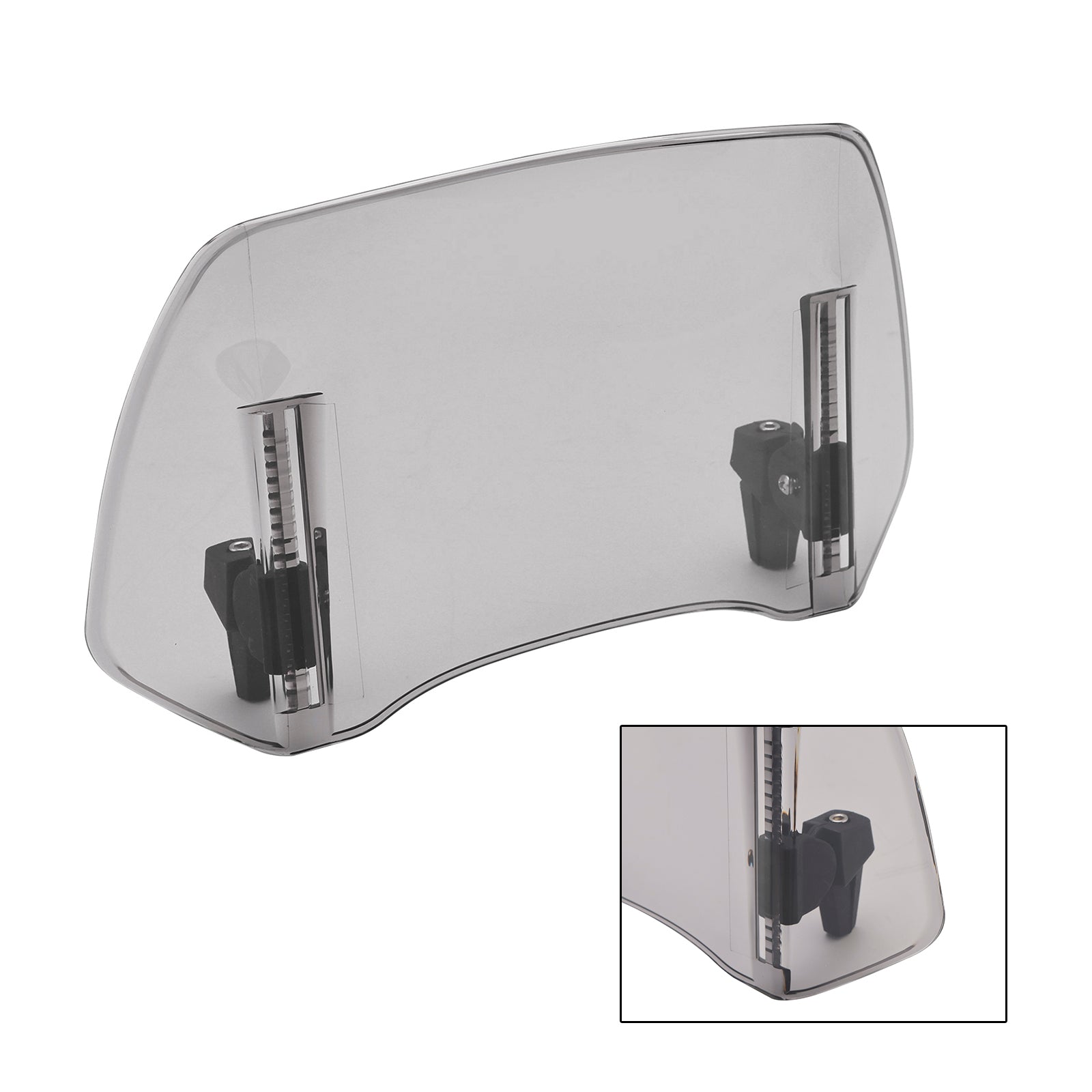 Universal Adjustable Windshield Clip On Wind Screen Deflector Extension Spoiler