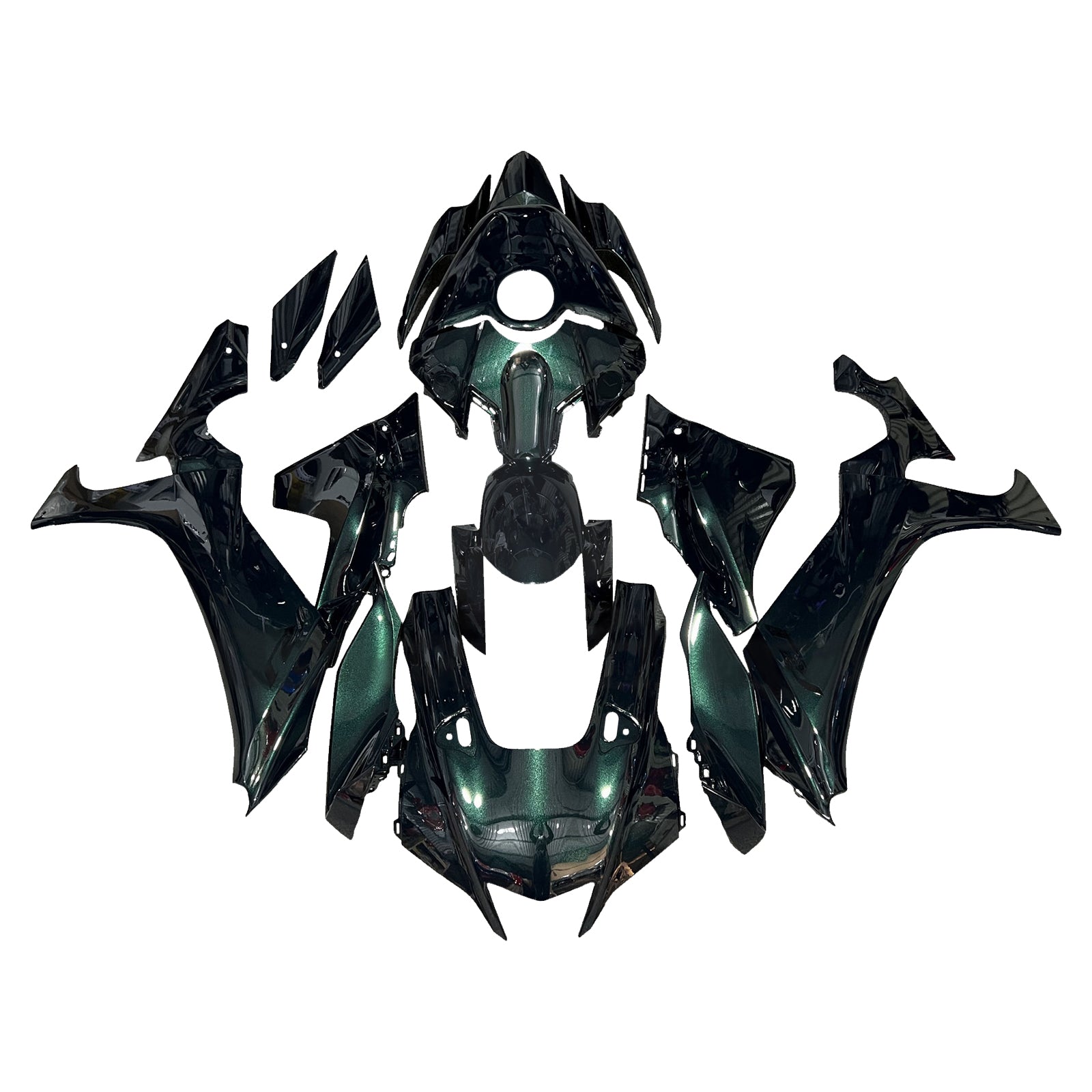 Amotopart 2020-2025 Yamaha YZF-R1 Dark Green Fairing Kit