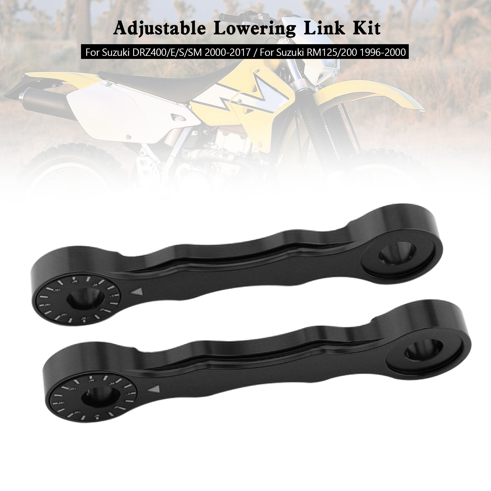 Adjustable Lowering Link Kit For Suzuki DRZ400/E/S/SM 00-17 RM125/200
