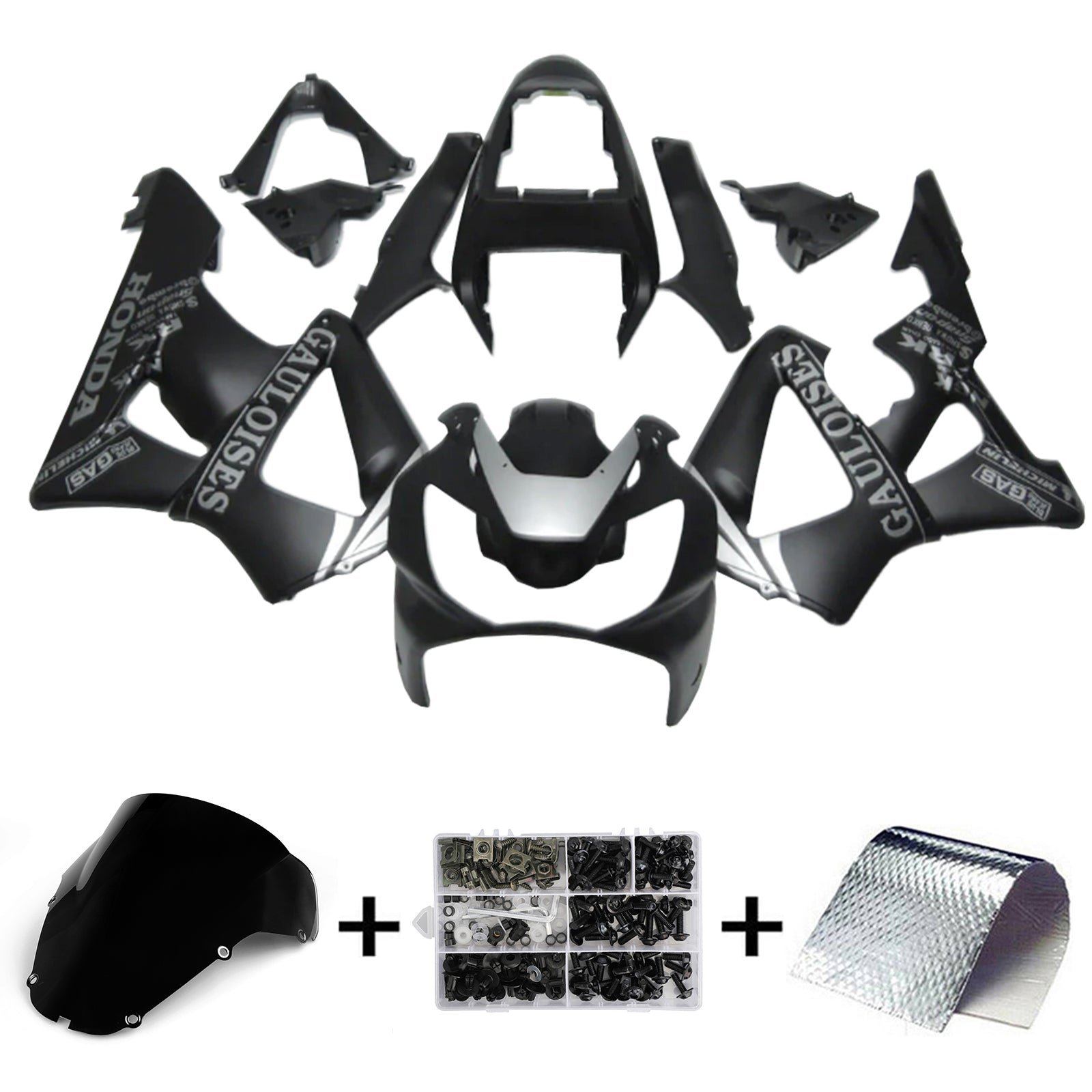 Amotopart 2000-2001 Honda CBR929RR Black Fairing Kit