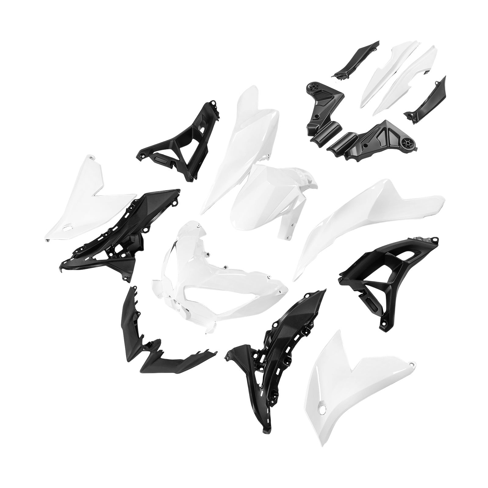 Amotopart 2022-2024 Kawasaki VERSYS 650 KLE ABS White Fairing Kit