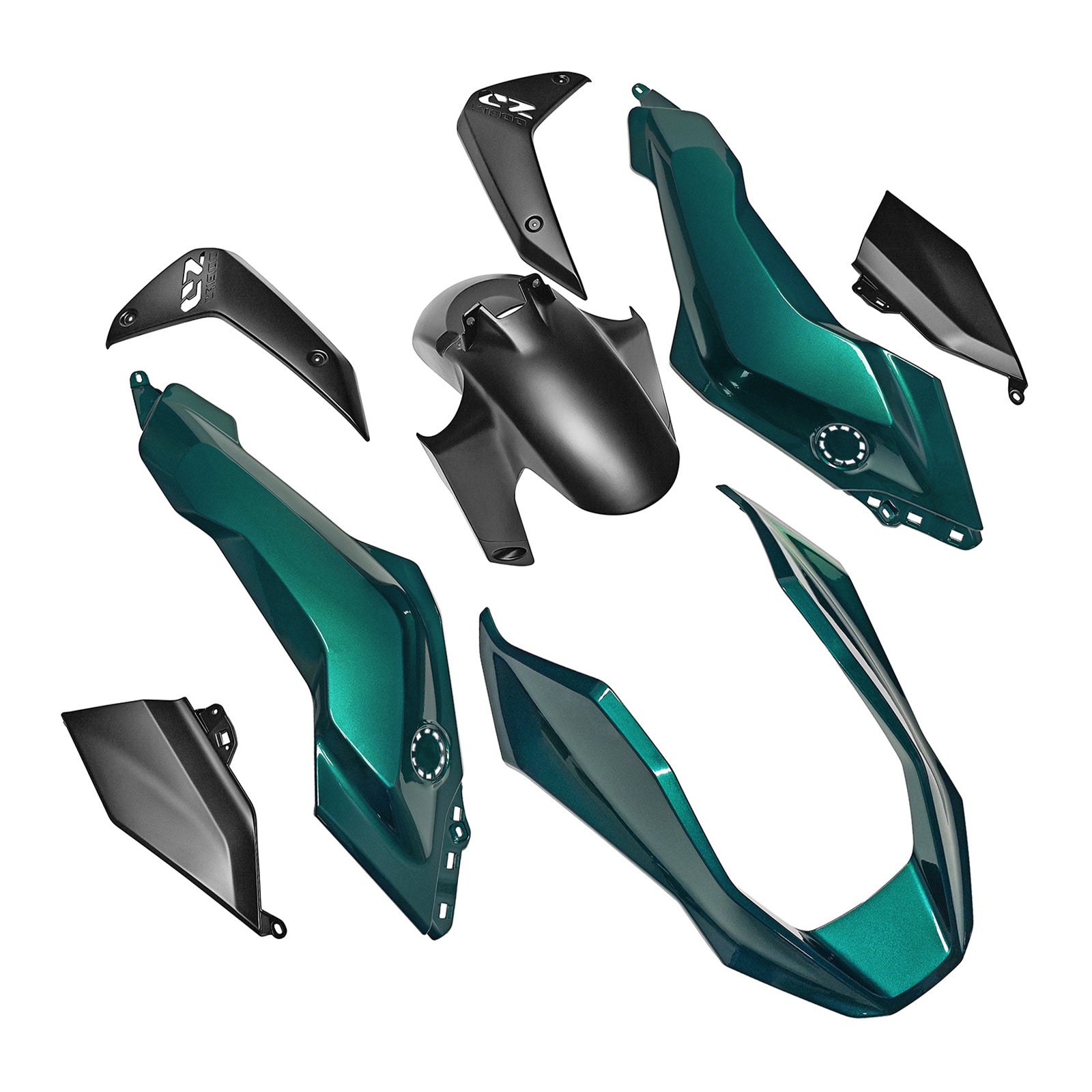 Amotopart 2024-2025 BMW R1300GS Green Black Fairing Kit