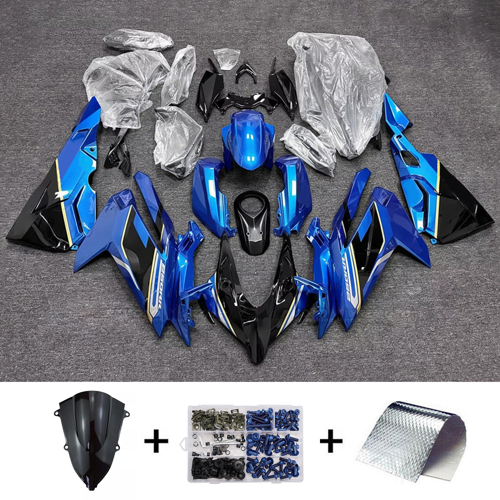 Sada kapotáže Amotopart 2023-2024 Honda CBR250RR modrá/černá
