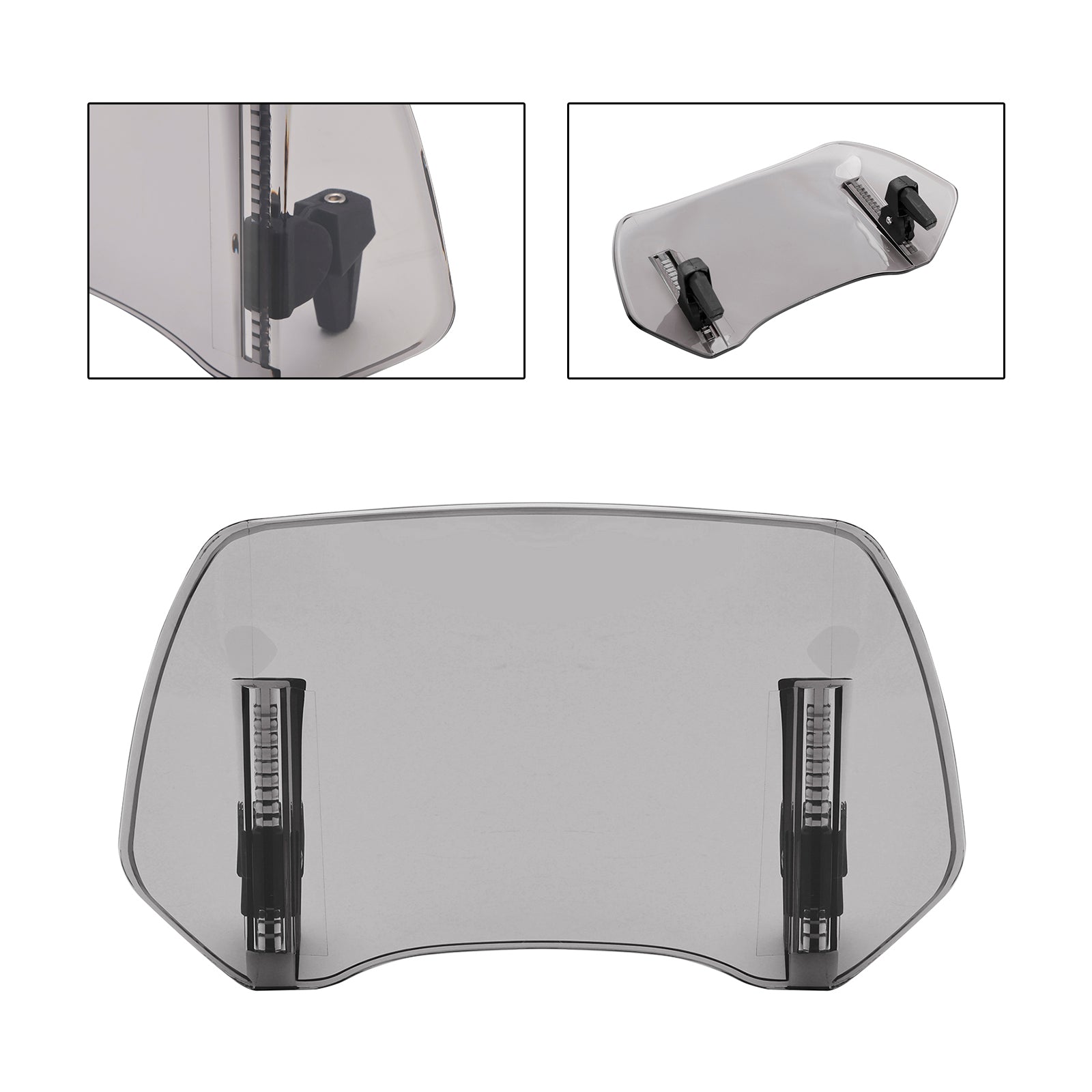 Universal Adjustable Windshield Clip On Wind Screen Deflector Extension Spoiler