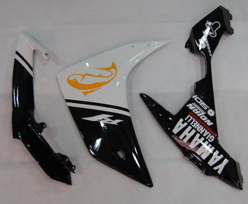 Amotopart 2007–2008 Yamaha YZF 1000 R1 Schwarz-Weiß Style1 Verkleidungsset