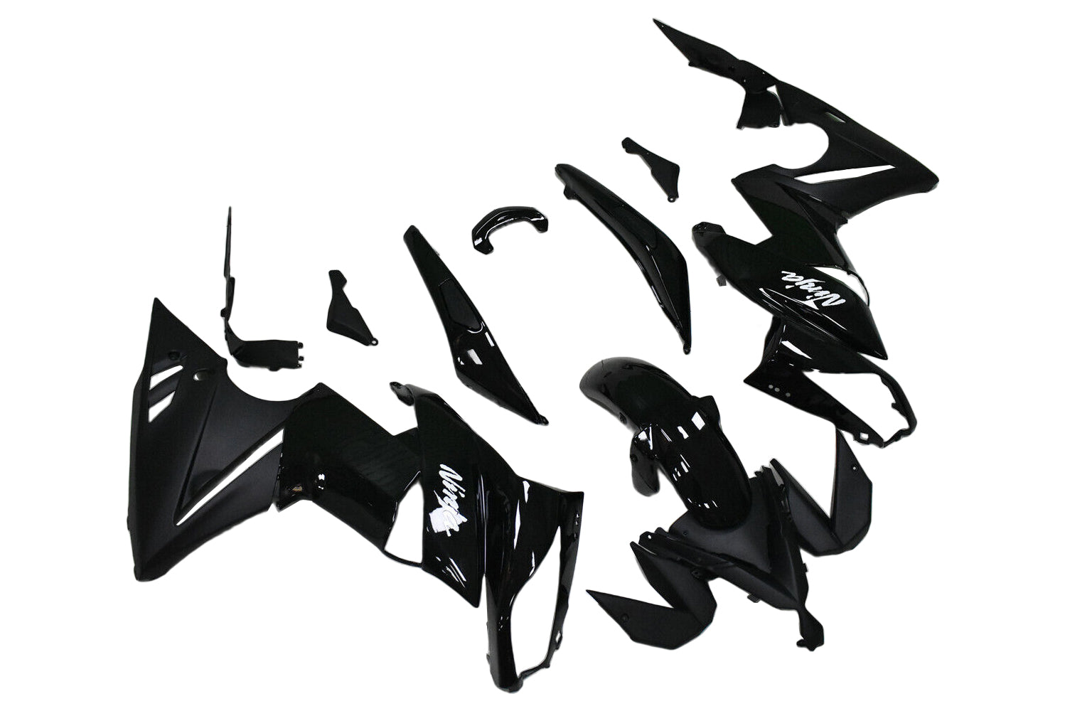 Amotopart 2009-2011 Ninja 650 ER-6F EX650 Kawasaki Black Fairing Kit