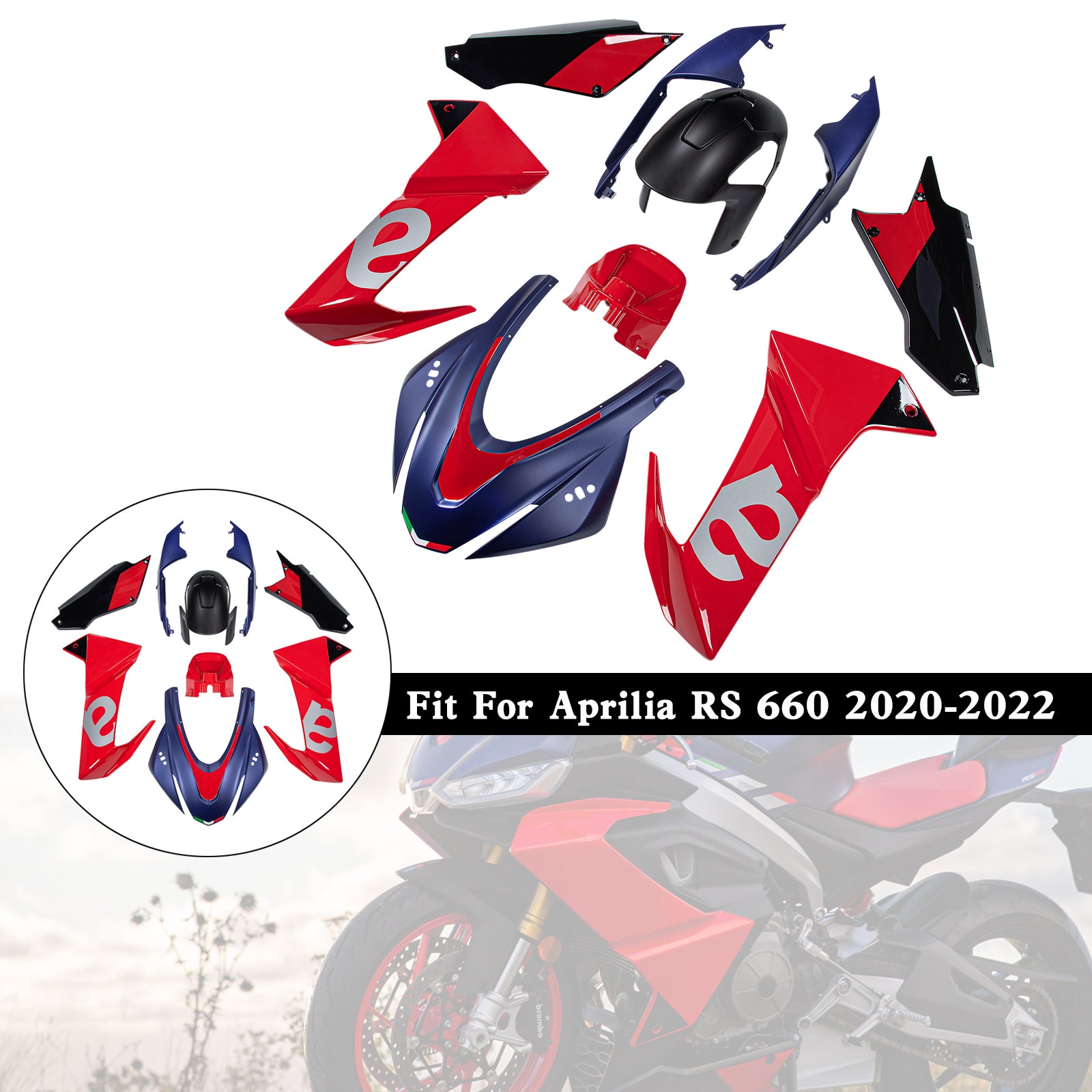 Amotopart (2020-2024) Aprilia RS 660 Fairing Kit Collection