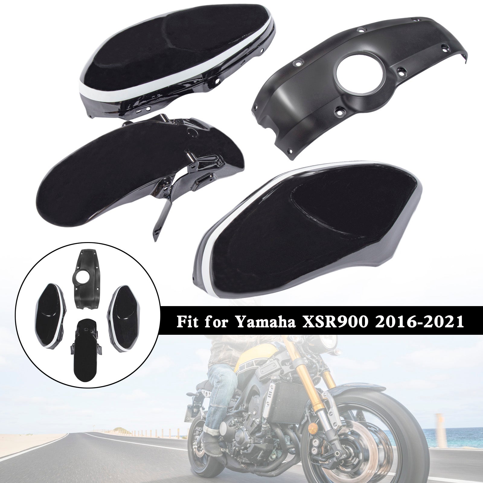 Amotopart 2016-2021 Yamaha XSR900 Fairing Kit