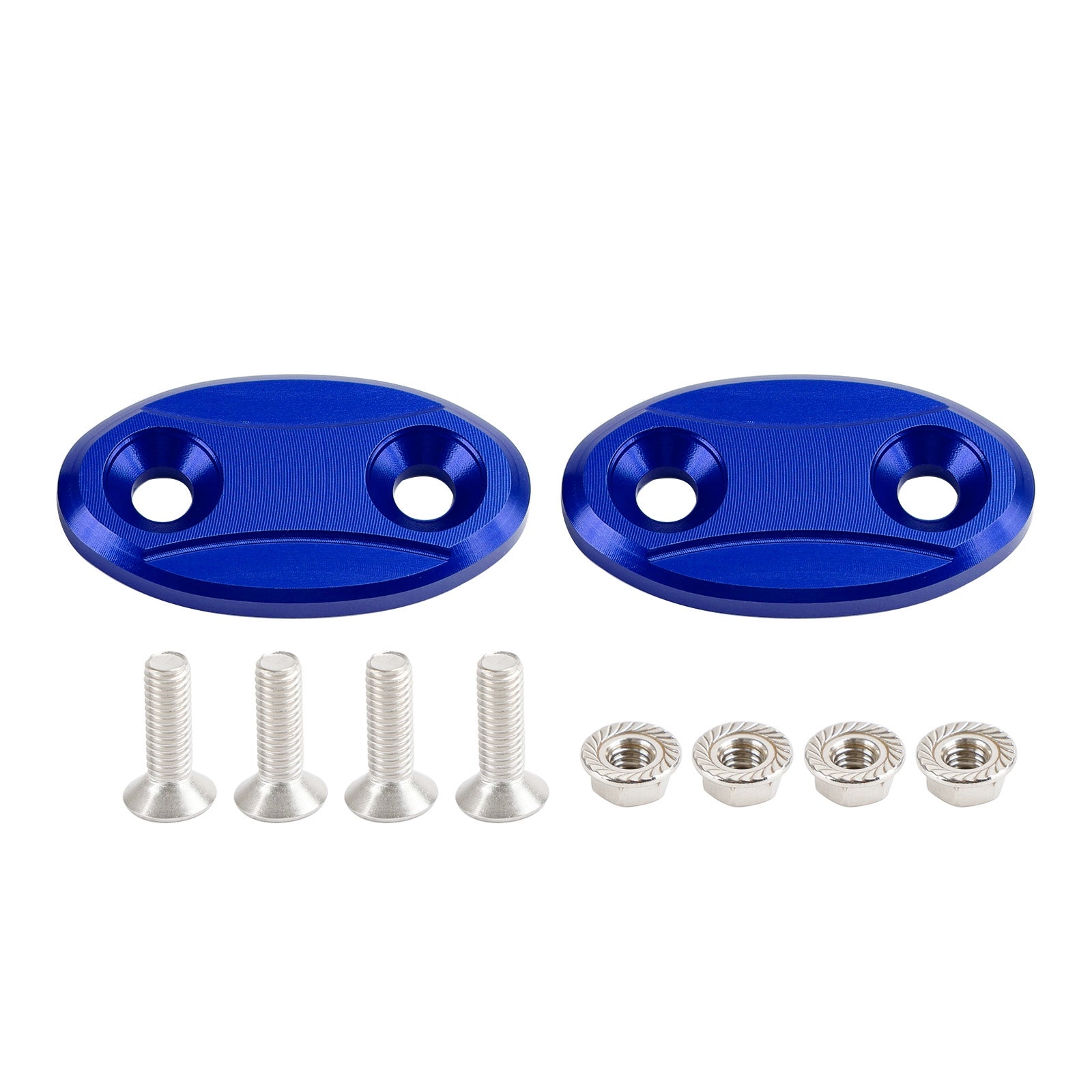 Aluminum Mirror Block Off Plates Hole Caps For Yamaha YZF-R1 R1 2007-2014