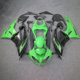 Amotopart Kawasaki 2009-2012 ZX6R 636 Green&Black Style3 Fairing Kit