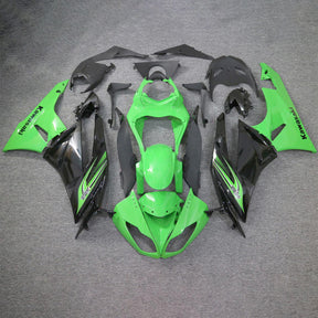 Kit carena Amotopart Kawasaki ZX6R 636 verde e nero Style3 2009-2012