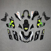 Amotopart 2010-2013 Z1000 Kawasaki Green&Black Style3 Fairing Kit